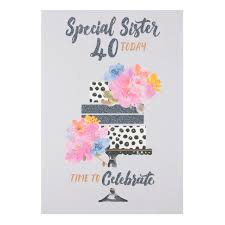 They sparkle, they are priceless and they are truly a woman's best friend. Hallmark Sister 40th Birthday Card Time To Celebrate Medium Old Model Buy Online In Angola At Angola Desertcart Com Productid 48953495