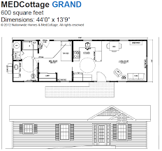 Medcottage Grand Floor Plan Guest House Plans Pod House Floor Plans