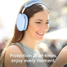 3-in-1 Silicone Case Cover for AirPods Max Headphones, Anti-Scratch Ear Pad  Case Cover/Ear Cups Cover/Headband Cover for AirPods Max(Sky Blue)