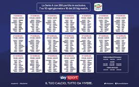 Calendario Serie A 2019 2020 Tutte Le Partite Del Nuovo Campionato Ilovepalermocalcio