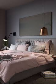 Pink Grey And Copper Colour Scheme Elegant Bedroom