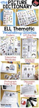 Huge Picture Dictionary Bundle 800 Pages Of Activities For Your Newcomers And Beginning Ells Esl Vocabulary Activities Esl Vocabulary Vocabulary Activities