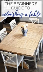 A Step By Step Guide To Refinish A Kitchen Table Love Love Love In 2020 Refinishing Kitchen Tables Kitchen Table Wood Kitchen Table Settings