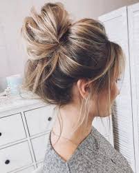 Learn how to achieve this cute, messy bun with this messy bun tutorial. Long Hair Cute Messy Bun Hairstyles Novocom Top