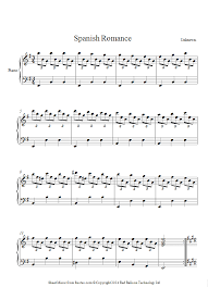 Unknown Spanish Romance Sor S Melody Sheet Music For Piano Piano Sheet Music Free Sheet Music Piano Sheet Music