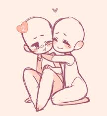 It A Really Cute Hug Cartoon Art Styles Chibi Drawings Drawing Base