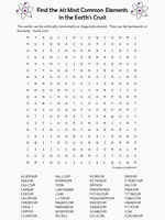 chemistry word search