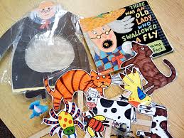 This classic board book retells a childhood favourite and can be enjoyed by adults as well as toddlers. There Was An Old Lady Who Swallowed A Fly Retell Literacy Center Activity Kindergartenworks