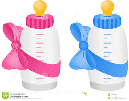 Baby Bottle With Bow Tie Stock Vector Illustration Of Bottle 31315297