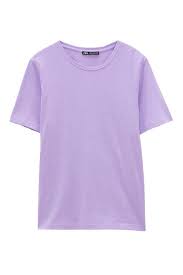 Basic Cotton T Shirt Trf Light Purple Shirt Pastel Shirt Shirts