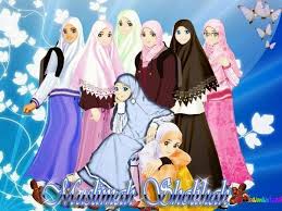 Gambar kartu ucapan bulan ramadhan. Gambar Kartun Hijab 5 Orang
