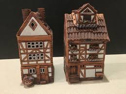 Lithuanian Ceramic Candle Houses Home Candles Ceramic Candle German Houses