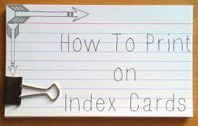 .cue cards, branded cue cards, that have my logo on the back, and i want to show you how to do this. How To Print On Index Cards And Post It Notes Darla G Denton