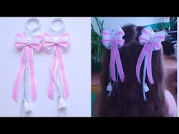 как сделать резинку для волос своими руками из ткани Master Klass Rezinochki Vodopad Modnye Bantiki 2019 Youtube Lentochnye Bigudi Luki Kanzashi Uroki