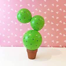 The kids will love the diy project and your cactus balloons will be. Diy Cactus Balloon Balloon Diy Cactus Party Decor Cactus Balloon