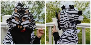 Then i covered it with white fabric. Diy Animal Costume Easy Kid S Zebra Costume With Free Mask Template