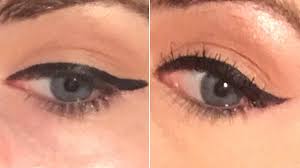 This will prevent any accidental smudging. Easy Winged Eyeliner Trick Makes Your Cat Eye Flick So Sharp Allure
