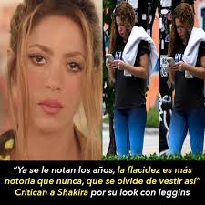 🔥 Critican a Shakira por su look casual en leggins y redes estallan a  favor y en contra Shakira fue captada llegando a su estudio en Miami con un  outfit cómodo y