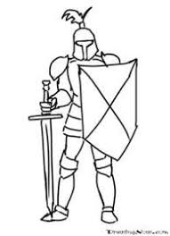 How To Draw Knights Cartoon Characters Drawing Tutorials Drawing How To Draw Knight Comics Illustrations Step By St Knight Drawing Easy Drawings Drawings