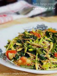 Tumis Bunga Pepaya Khas Manado Monic S Simply Kitchen Resep Masakan Indonesia Masakan Simpel Pepaya