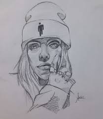 Not only can you create drawings from scratch, but you can also make detailed illustrations, paintings, graphic designs, and more. Billie Eilish Sketch Print Sasha Iglesias Artelista Com