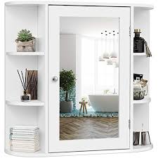 Wayfair.com has been visited by 1m+ users in the past month Tangkula Bathroom Medicine Cabinet With Mirror Wall Mounted Bathroom Storage Cabinet With Mirror Door Open Shelves Mirror Cabinet For Bathroom Living Room Bathroom Mirror Wall Cabinet White Pricepulse
