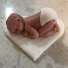 Edible Sleeping Baby With Nappy Baby Shower Cake Topper Naked Baby Icing Ebay