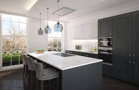Kitchen sink base cabinets (101). White Upper Cabinets And Dark Gray Lower Cabinets Contemporary Kitchen
