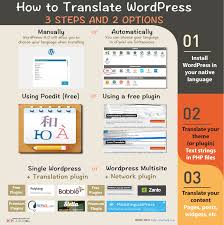 How To Translate Wordpress 3 Steps And 2 Options Infographic Wordpress Infographic Wordpress Infographic
