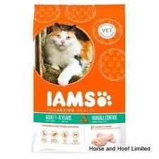 Iams Cat Hairball Chicken Flavour Cat Food 700g Dry Cat Food Chicken Cat Iams