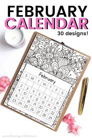 Cute February Calendar Printables For Kids Free Download In 2020 February Calendar Calendar Printables Kids Calendar
