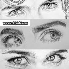 Karakalem Erkek Goz Cizim Teknikleri Ornek Resimler Guzel Sozler Eye Drawing Pencil Art Drawings Eye Painting