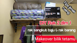 Maybe you would like to learn more about one of these? Diy Rak Baju Rak Barang Makeover Bilik Tetamu Youtube