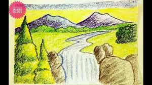 If you want to learn scenery drawing with easy step by step, this is best place to start. How To Draw Natural Scenery With Color By Parbez Drawing Classes