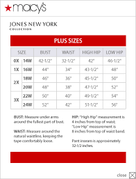 52 prototypic jones new york plus size chart