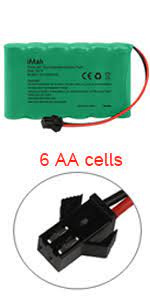7.2v 2200mah custom nimh battery pack for audio devices, 2way radios, exit signs. Imah 9 6v Aa Battery Pack 2000mah High Capacity Ni Mh Rechargeable With Standard Female Tamiya Connector For Rc Car 1 20 Rc Tank Robots Security