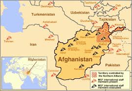 More than 50% of the total land area lies above 6,500 ft. Current Map Of Msf Missions In Afghanistan And Neighboring Countries Doctors Without Borders Usa