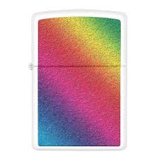 Rainbow Molten Glass Splatter Effect Zippo Lighter Zazzle Com Zippo Lighter Zippo Lighter Fluid