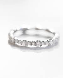 French Pave Ripple Band Custom Mens Wedding Rings Titanium Wedding Rings Stone Engagement Rings