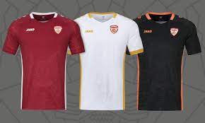 North Macedonia 2021 22 Jako Home Away And Third Kits Football Fashion In 2021 Football Fashion Jersey Design International Soccer