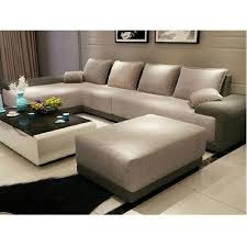 Featuring a faux leather design, it is ideal for adding a stylish look to. Modern Fabric L Shape Sofa Set Back Style Cushion Back Rs 45000 Set Id 20797255597