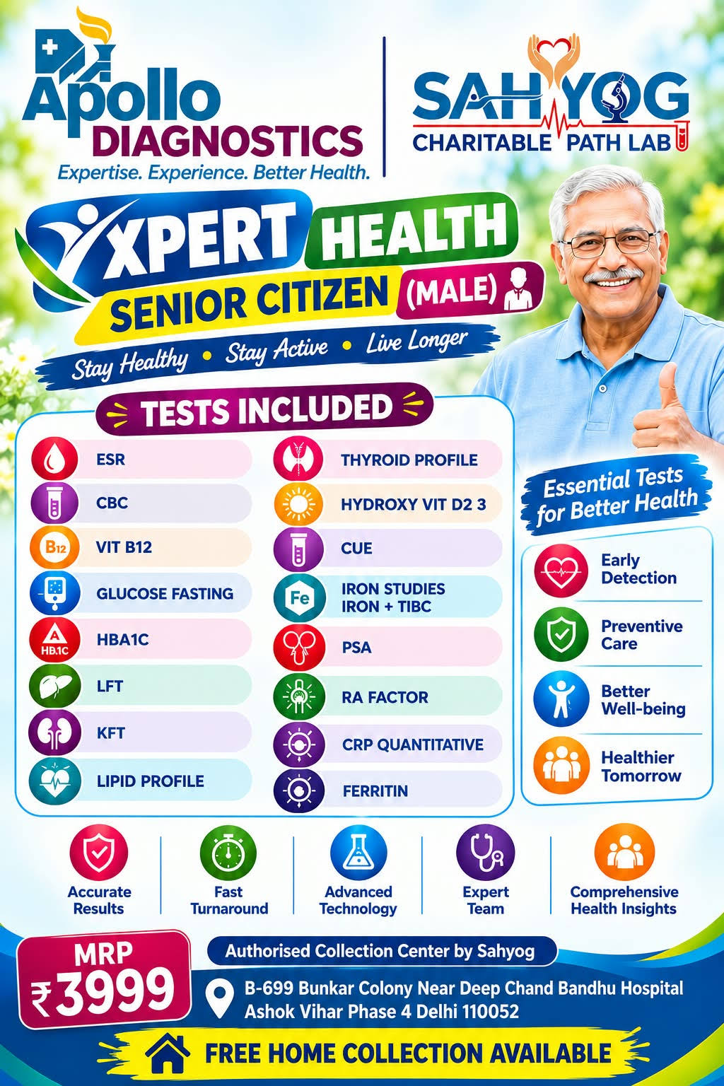 XPERT HEALTH SENIOR CITIZEN (MALE) product image
