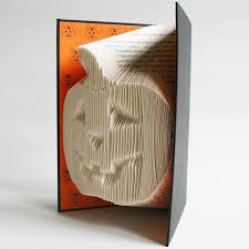 Pumpkin Book Folding Pattern Includes Free Printable Downloads Pdf To Personalise Your Book Art A Book Folding Patterns Folded Book Art Book Origami Pattern