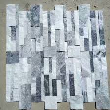 Imperial stack stone is perfect for both formal & informal settings, the imperial stack profile is a component panel system that allows for a quick & efficient installation.rich colors & textures combine to achieve the look that is sure to please even the most discriminating eye. Natural White Grey Marble Stacked Stone Veneer China Slate Culture Stone 18 35cm Flat Culture Stone Made In China Com