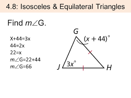To calculate the isosceles triangle perimeter, simply add all the triangle sides: 4 8 Isosceles Equilateral Triangles Objective To Understand And Apply Properties Of Isosceles And Equilateral Triangles Supplies Math Notebook Assignment Ppt Download