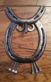 Horseshoe Owl Horseshoe Art Horseshoe Projects Metal Art Projects