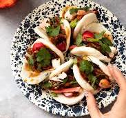 Mushroom Bao Buns with Gochujang Sauce