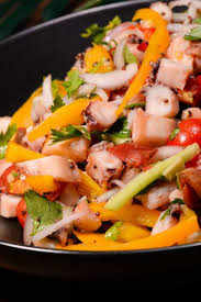 Mauritius Octopus Salad Salde Ourite Recipe Octopus Salad Food Cuisine