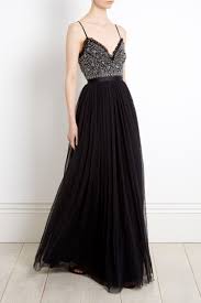 Black After Five Dresses Andromeda Maxi Dress Needle Thread Needle Thread Chic Evening Dress Embellished Dress Black Wedding Gowns
