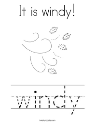Download or print for free. It Is Windy Coloring Page Twisty Noodle